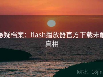 悬疑档案：flash播放器官方下载未解真相