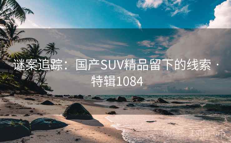 谜案追踪：国产SUV精品留下的线索 · 特辑1084