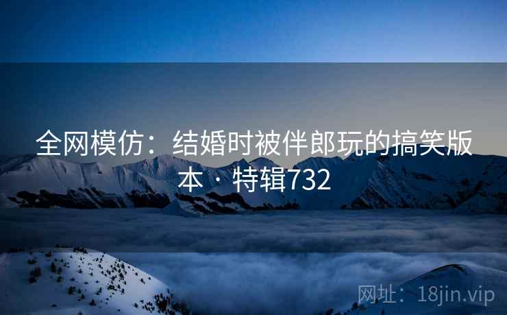 全网模仿：结婚时被伴郎玩的搞笑版本 · 特辑732