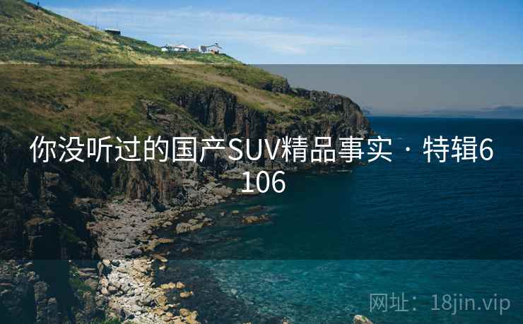 你没听过的国产SUV精品事实 · 特辑6106